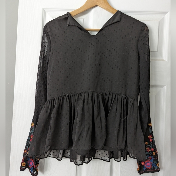 Zara embroidered shirt - Picture 2 of 4